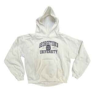 Lady's Jansport 90s Georgtown University Pullover Sweatshirt Hoodie Sweater Sz L